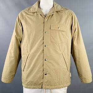 BATTENWEAR Size L Khaki Nylon Snaps Jacket